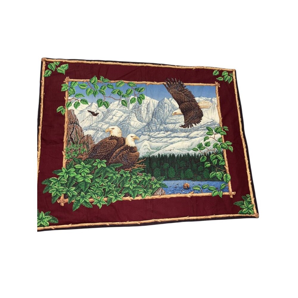 Handmade USA Eagle Quilted Crib Pad / Wall Hanging
